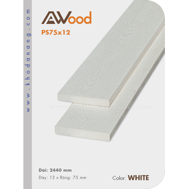 Sàn gỗ Awood PS75x12-white