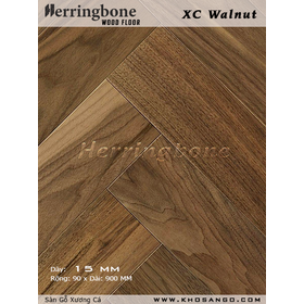 Sàn gỗ Walnut xương cá 