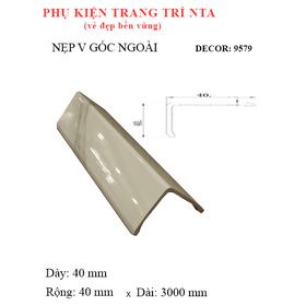 Nẹp V góc ngoài - 9579