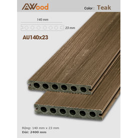 Sàn gỗ AWood AU140x23 Teak B