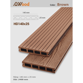 Sàn gỗ AWood HD140x25 Brown