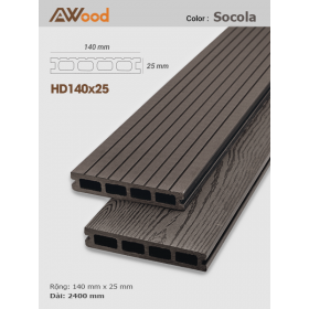 Sàn gỗ AWood HD140x25 Socola