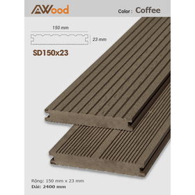 Sàn gỗ AWood SD150x23 Coffee