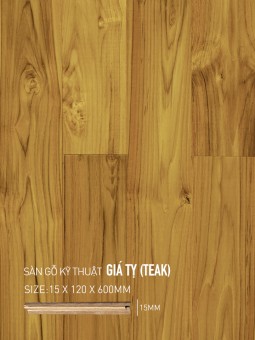 Sàn gỗ Giá Tỵ Engineered 120x600mm