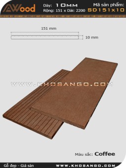 Gỗ nhựa Awood SD151x10-coffee