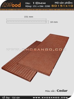 Gỗ nhựa Awood SD151x10-cedar