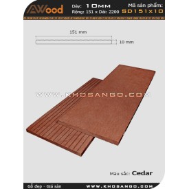 Gỗ nhựa Awood SD151x10-cedar