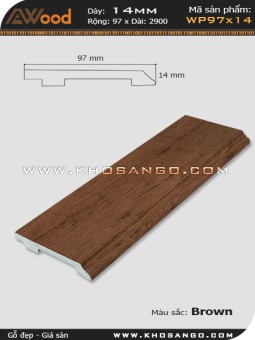 Ốp tường WP 97x14_nâu
