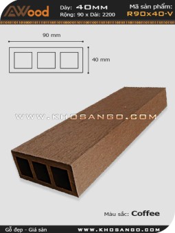 Thanh đà AWood R90x40 Coffee