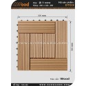 Vỉ gỗ lót sàn Awood DT03_vân gỗ