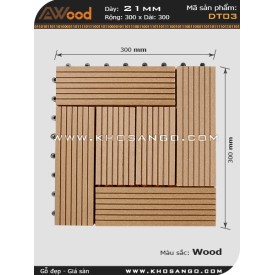 Vỉ gỗ lót sàn Awood DT03_vân gỗ