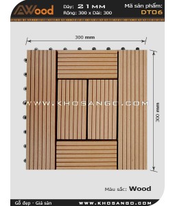 Vỉ gỗ lót sàn Awood DT06_vân gỗ