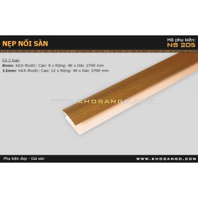 Nẹp nhựa nối sàn NS-205-12mm